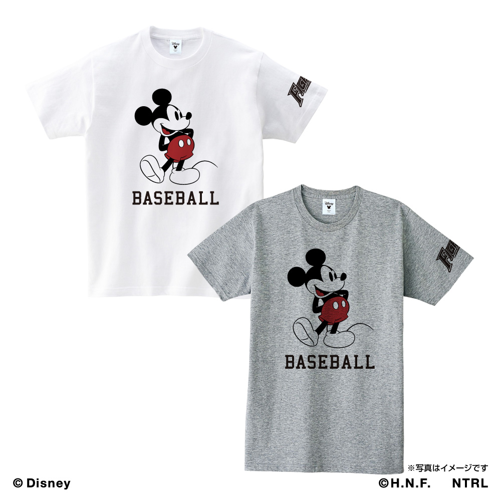 ミッキーマウス Baseball 北海道日本ハムファイターズ Tシャツ Space Age Goods Shop スポーツ アニメ キャラクターコラボグッズ通販