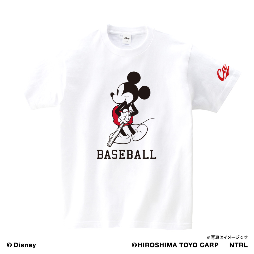21ミッキーマウス Baseball 広島東洋カープ Tシャツ キッズ Space Age Goods Shop スポーツ アニメ キャラクターコラボグッズ通販