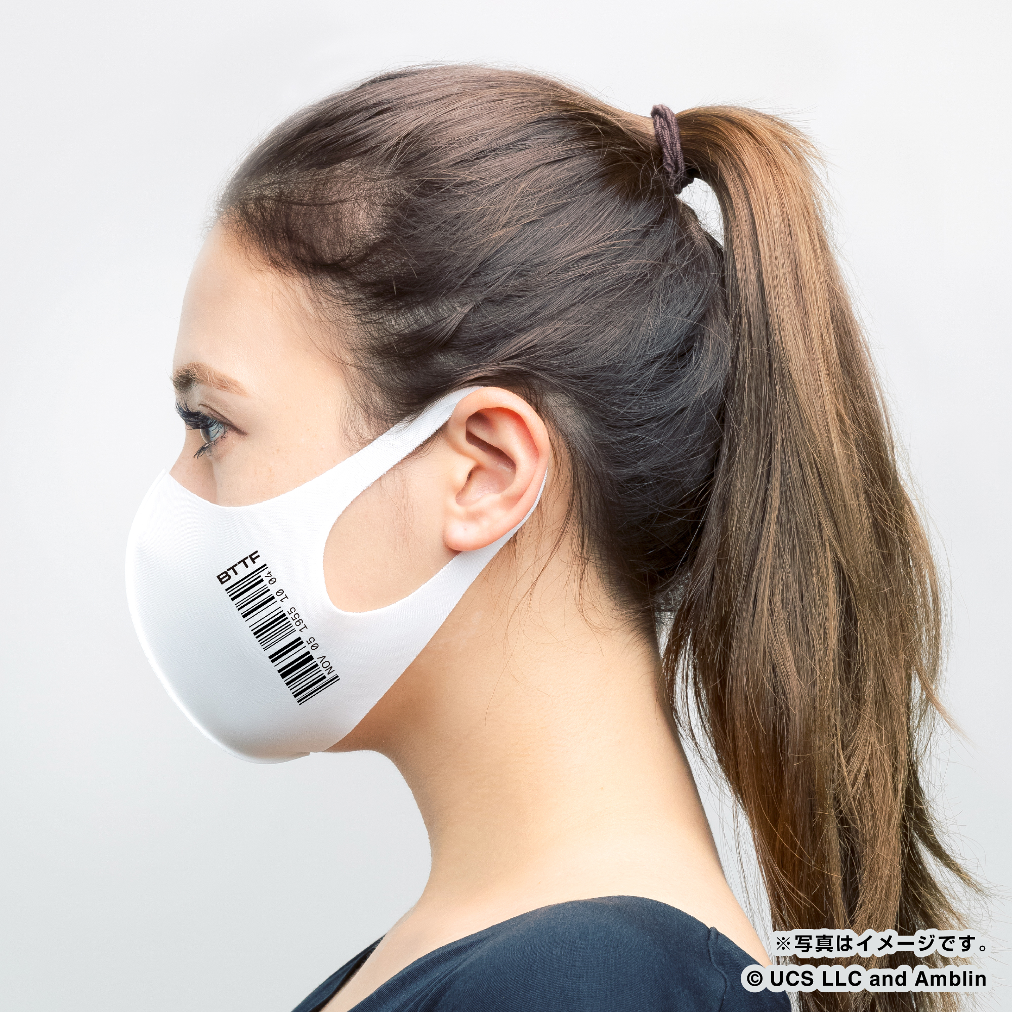 Back To The Future ぴったりマスク バーコード Space Age Goods Shop スポーツ アニメ キャラクターコラボグッズ通販