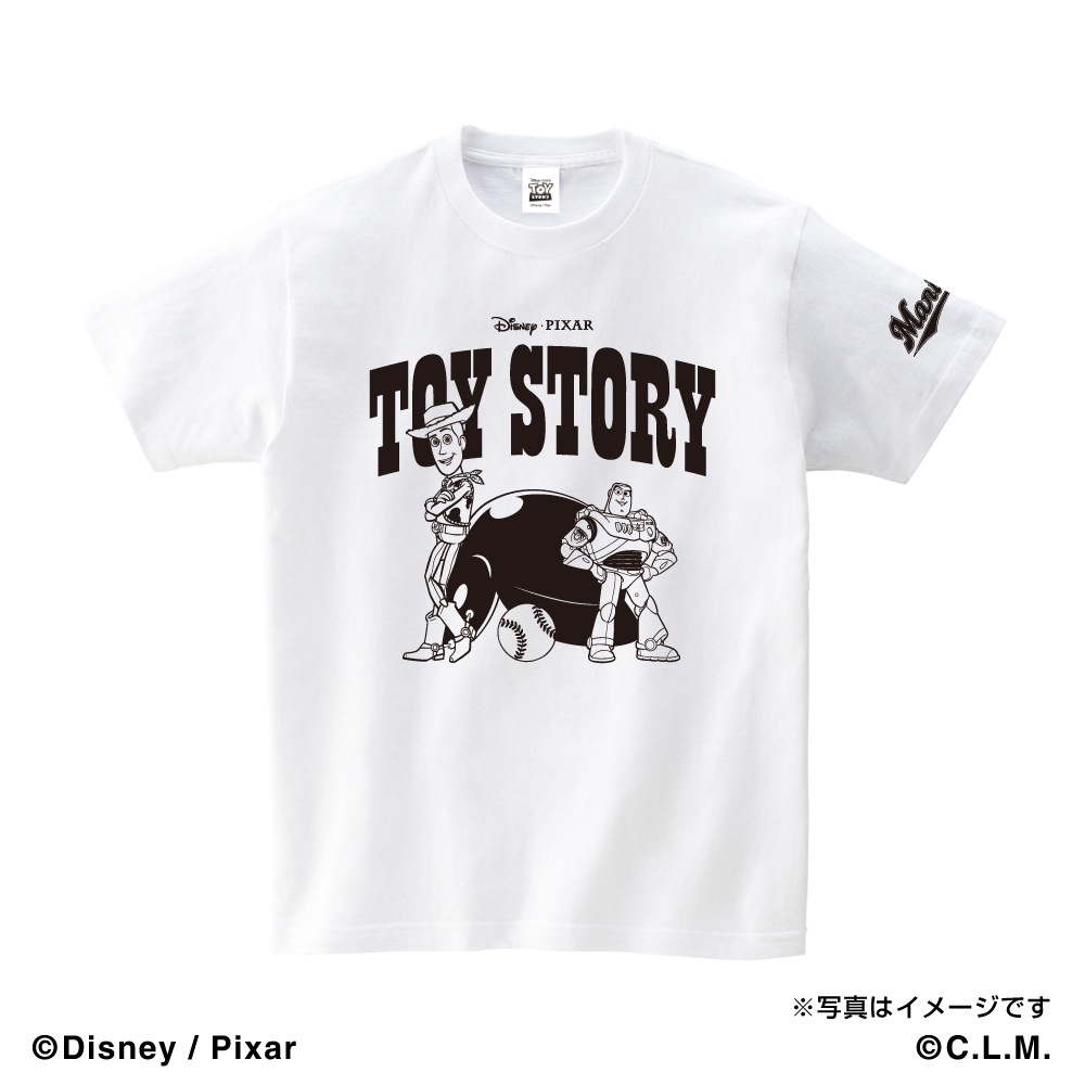 トイ ストーリー Woody Buzz 千葉ロッテマリーンズ Tシャツ 7 15 木 より順次発送 Space Age Goods Shop スポーツ アニメ キャラクターコラボグッズ通販