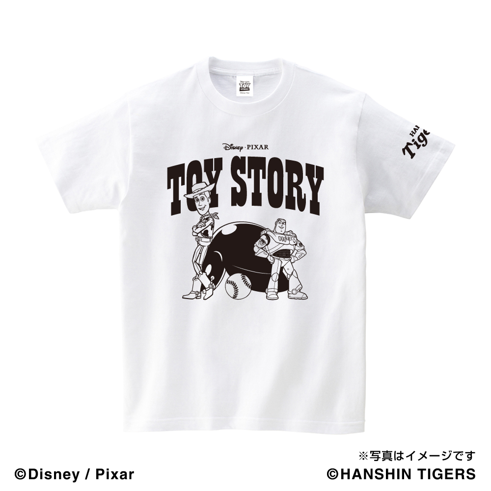 トイ ストーリー Woody Buzz 阪神タイガース Tシャツ キッズ 7 15 木 より順次発送 Space Age Goods Shop スポーツ アニメ キャラクターコラボグッズ通販