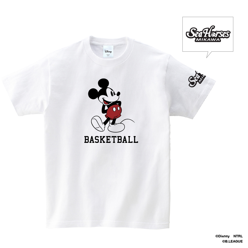 ミッキーマウス Basketball シーホース三河 Tシャツ 6 29 火 より順次発送 Space Age Goods Shop スポーツ アニメ キャラクターコラボグッズ通販